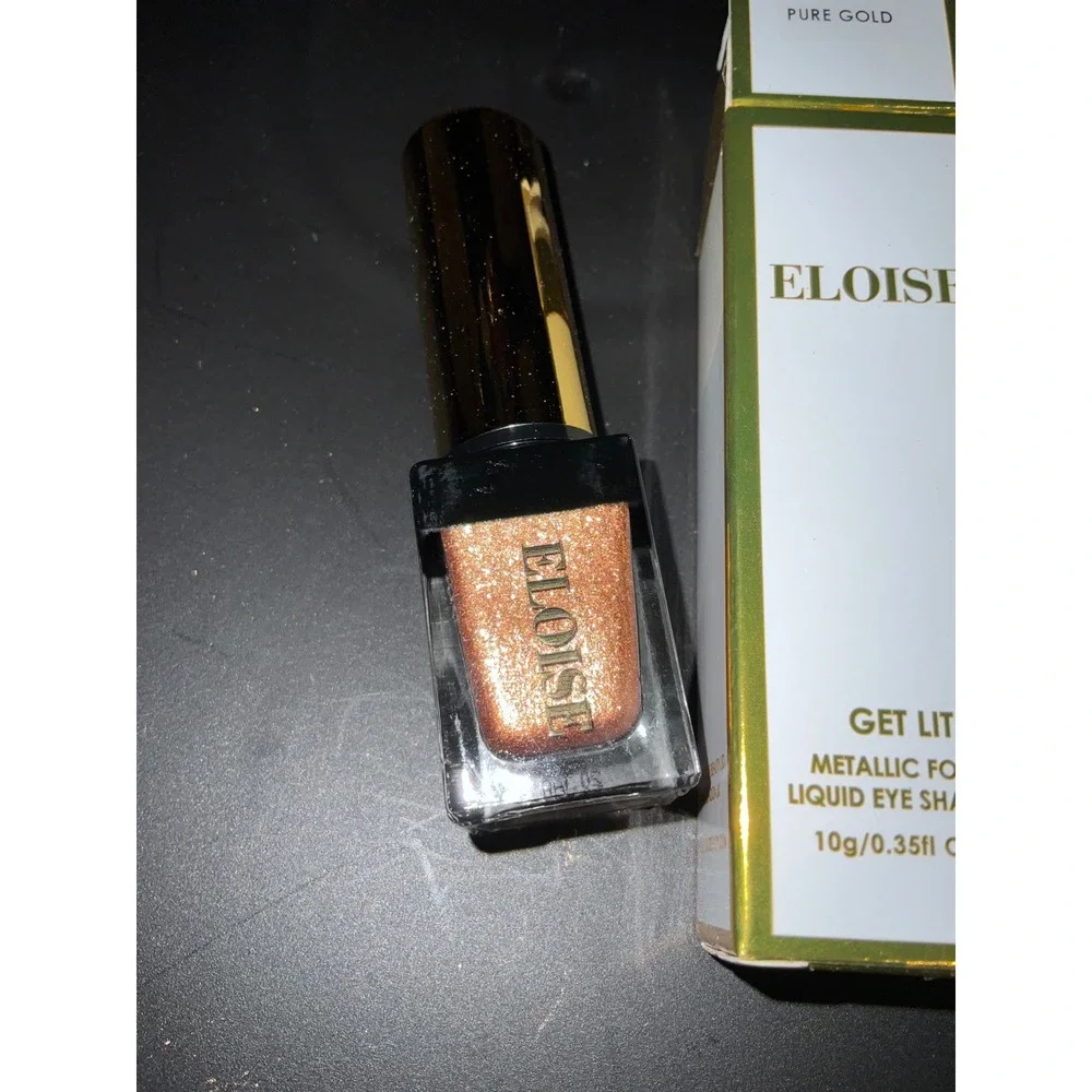 Eloise Get Lit Metallic Foiled Liquid Eye Shadow Pure Gold Shimmer High Pigment